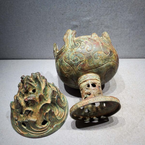 c42cac6fb62043dfcb1ce5461fbaa80 Bronze Boshan Incense Burner