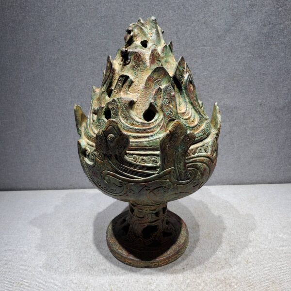 c5d5e398175bd9dc3a0d16714c81f9c Bronze Boshan Incense Burner
